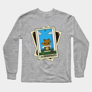 TAROT CARDS DECK | THE HIEROPHANT. | FORTUNE CAT Long Sleeve T-Shirt